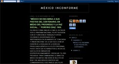 Desktop Screenshot of inconformexico.blogspot.com