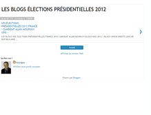 Tablet Screenshot of blogs-presidentielles-2012.blogspot.com