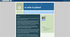 Desktop Screenshot of ncwritetopublish.blogspot.com