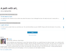 Tablet Screenshot of pathwithart.blogspot.com