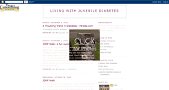 Desktop Screenshot of livingwithjuvenilediabetes.blogspot.com