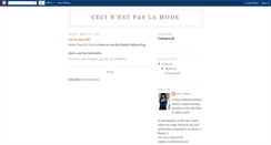 Desktop Screenshot of cecinestpaslamode.blogspot.com