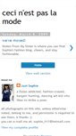 Mobile Screenshot of cecinestpaslamode.blogspot.com