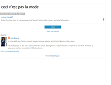 Tablet Screenshot of cecinestpaslamode.blogspot.com
