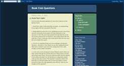 Desktop Screenshot of bookclubquestions.blogspot.com