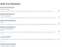 Tablet Screenshot of bookclubquestions.blogspot.com