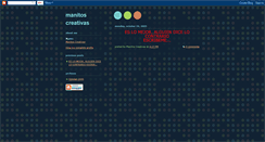 Desktop Screenshot of manitoscreativas.blogspot.com