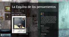 Desktop Screenshot of laesquinadelospensamientos.blogspot.com