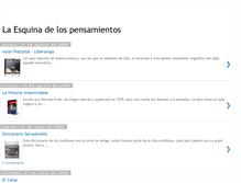 Tablet Screenshot of laesquinadelospensamientos.blogspot.com