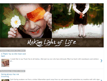 Tablet Screenshot of makinglightoflife.blogspot.com