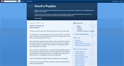 Desktop Screenshot of chorkspuzzles.blogspot.com