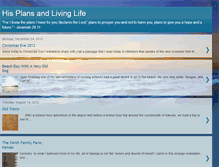 Tablet Screenshot of hisplansandlivinglife.blogspot.com