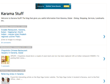 Tablet Screenshot of karamastuff.blogspot.com