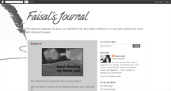 Desktop Screenshot of faisal-journal.blogspot.com