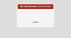 Desktop Screenshot of cokecodegenerator.blogspot.com