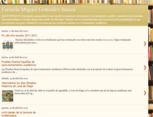 Tablet Screenshot of bibliotecaescolarmgb.blogspot.com