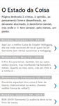 Mobile Screenshot of estadodacoisa.blogspot.com