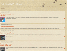 Tablet Screenshot of cathealthproblems.blogspot.com