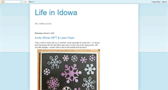 Desktop Screenshot of lifeinidowa.blogspot.com