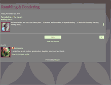 Tablet Screenshot of dryanramblings.blogspot.com