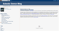 Desktop Screenshot of eclecticdance.blogspot.com