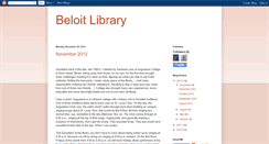 Desktop Screenshot of beloitlibrary.blogspot.com