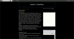 Desktop Screenshot of ankit-chopra.blogspot.com