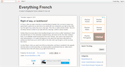 Desktop Screenshot of everything-french.blogspot.com