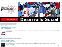 Tablet Screenshot of desarrollosocialpaniamor.blogspot.com