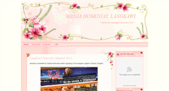 Desktop Screenshot of manjahomestay.blogspot.com