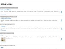 Tablet Screenshot of cloud-juice.blogspot.com