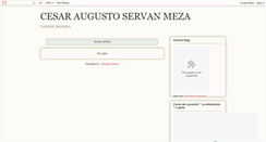 Desktop Screenshot of cesar-servan-meza.blogspot.com