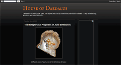 Desktop Screenshot of houseofdaedalus.blogspot.com