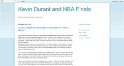 Desktop Screenshot of kevindurantandnbafinals.blogspot.com