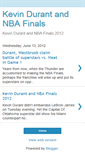 Mobile Screenshot of kevindurantandnbafinals.blogspot.com