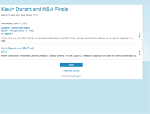 Tablet Screenshot of kevindurantandnbafinals.blogspot.com