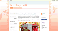 Desktop Screenshot of missjoeycraft.blogspot.com