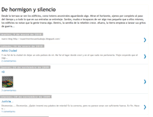 Tablet Screenshot of dehormigonysilencio.blogspot.com