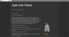 Desktop Screenshot of onevoiceinthedarkness.blogspot.com