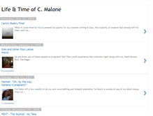 Tablet Screenshot of carolmalone.blogspot.com