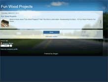 Tablet Screenshot of funwoodprojects.blogspot.com