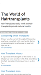 Mobile Screenshot of hairtransplantinfo.blogspot.com