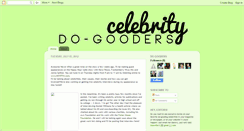 Desktop Screenshot of celebrity-do-gooders.blogspot.com