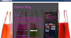 Desktop Screenshot of elenacsblog.blogspot.com