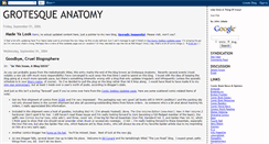 Desktop Screenshot of grotesqueanatomy.blogspot.com