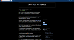 Desktop Screenshot of losmasgrandesmisterios.blogspot.com