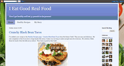 Desktop Screenshot of goodrealfood.blogspot.com