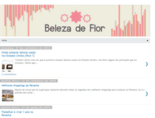 Tablet Screenshot of belezadeflor.blogspot.com