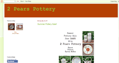 Desktop Screenshot of 2pearspottery.blogspot.com