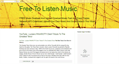 Desktop Screenshot of freetolistenmusic.blogspot.com